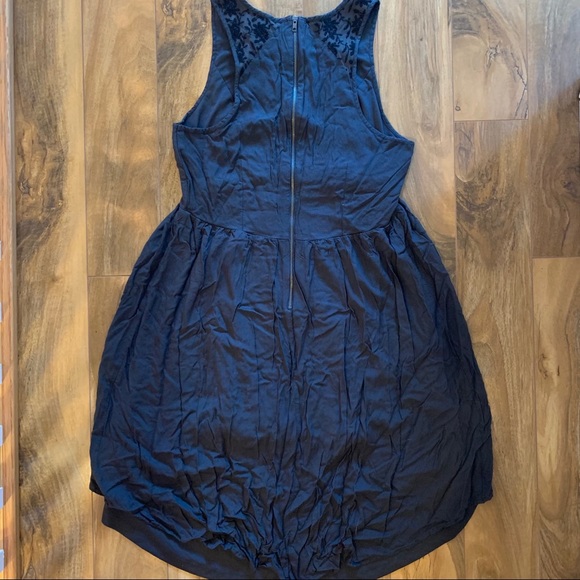 Dark Grey High Low Hem Dress - Picture 3 of 5